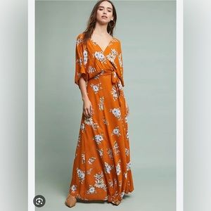 Anthropologie Faithfull the Brand Chelsea Maxi Wrap Dress